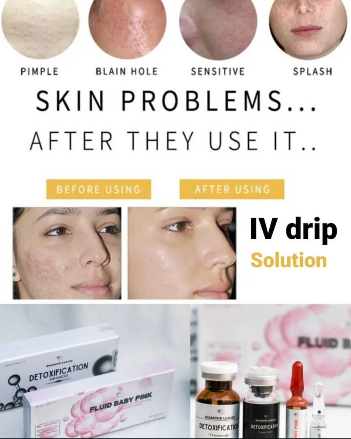 💗 Fluid Baby Pink (Cocktail RAPID Whitening) - Baby-soft skin, reborn.💗